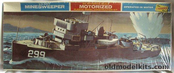 Lindberg 1/130 USS Sentry (AM-299)  (Admirable Class) WWII US Navy Minesweeper, 749M-400 plastic model kit